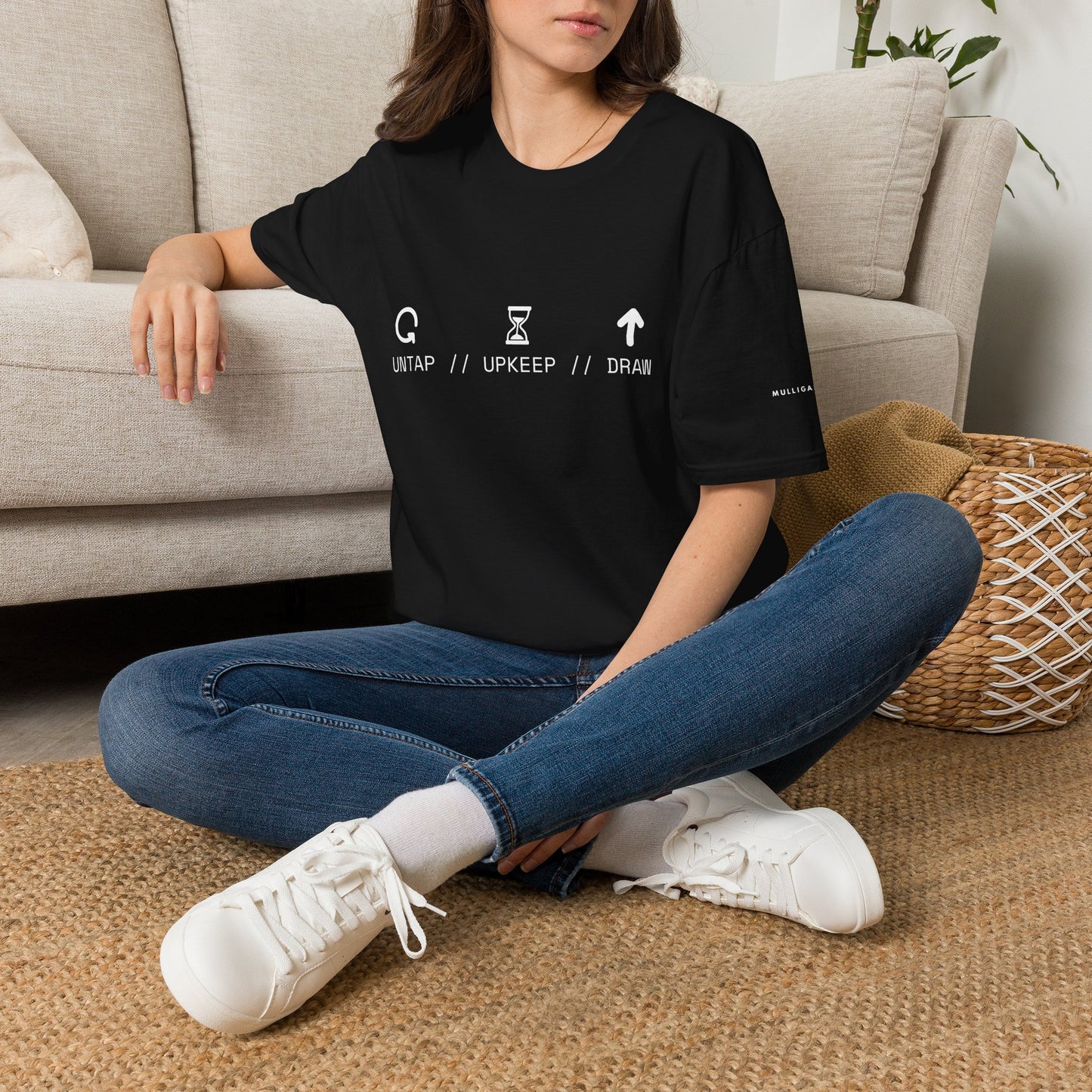 T-Shirt — 'Untap // Upkeep // Draw' Magic: The Gathering Inspired Gamer Tee