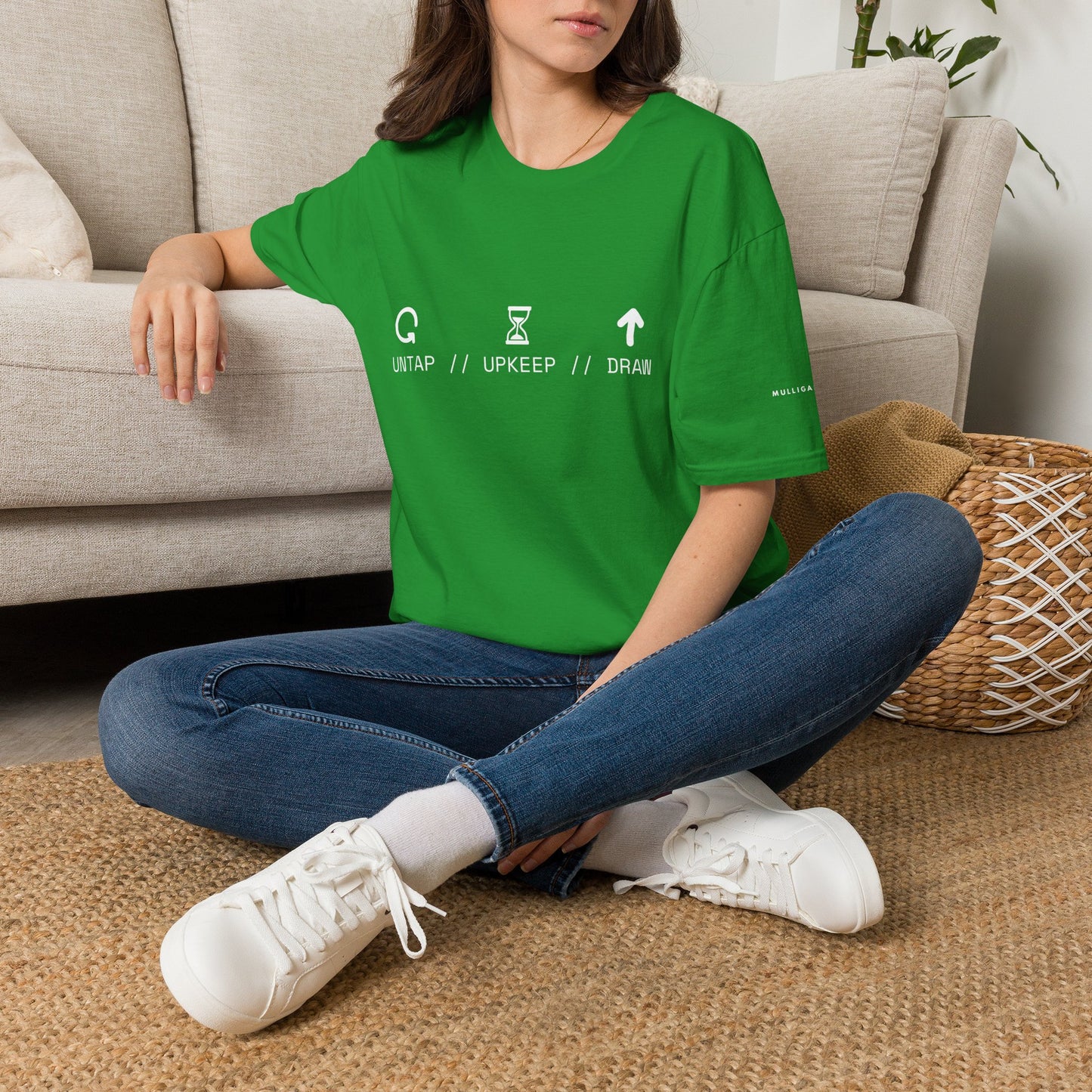 T-Shirt — 'Untap // Upkeep // Draw' Magic: The Gathering Inspired Gamer Tee