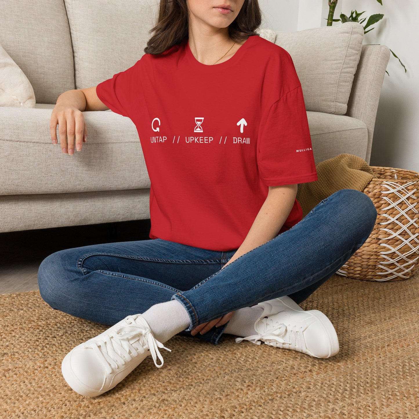 T-Shirt — 'Untap // Upkeep // Draw' Magic: The Gathering Inspired Gamer Tee