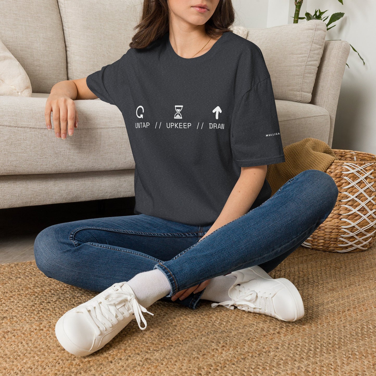 T-Shirt — 'Untap // Upkeep // Draw' Magic: The Gathering Inspired Gamer Tee