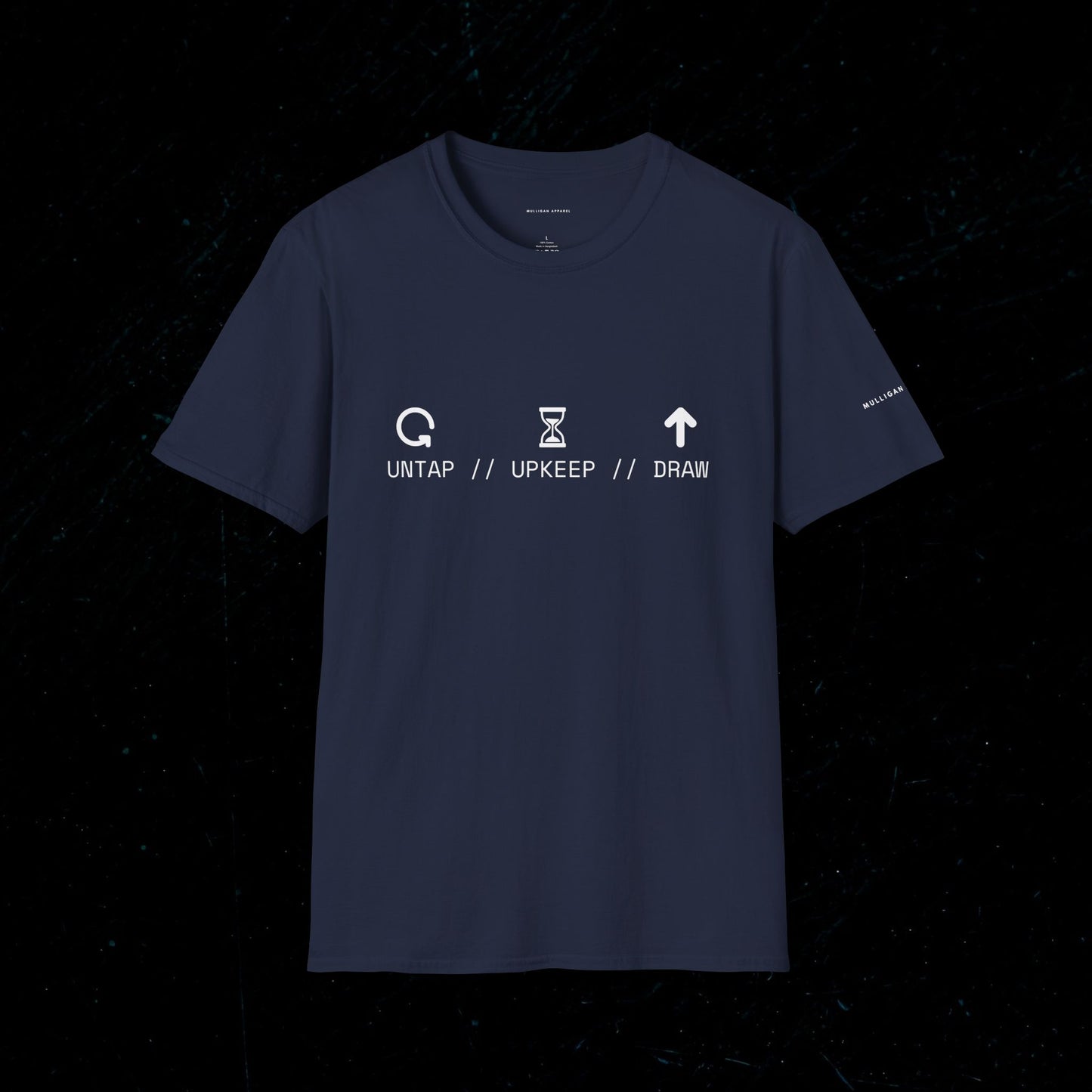 T-Shirt — 'Untap // Upkeep // Draw' Magic: The Gathering Inspired Gamer Tee