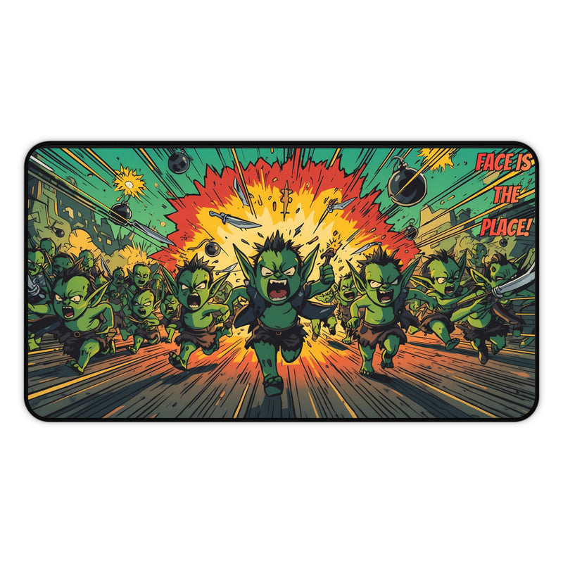 "Face is the Place" - Playmat / Desk Mat Aggro Goblins Edition