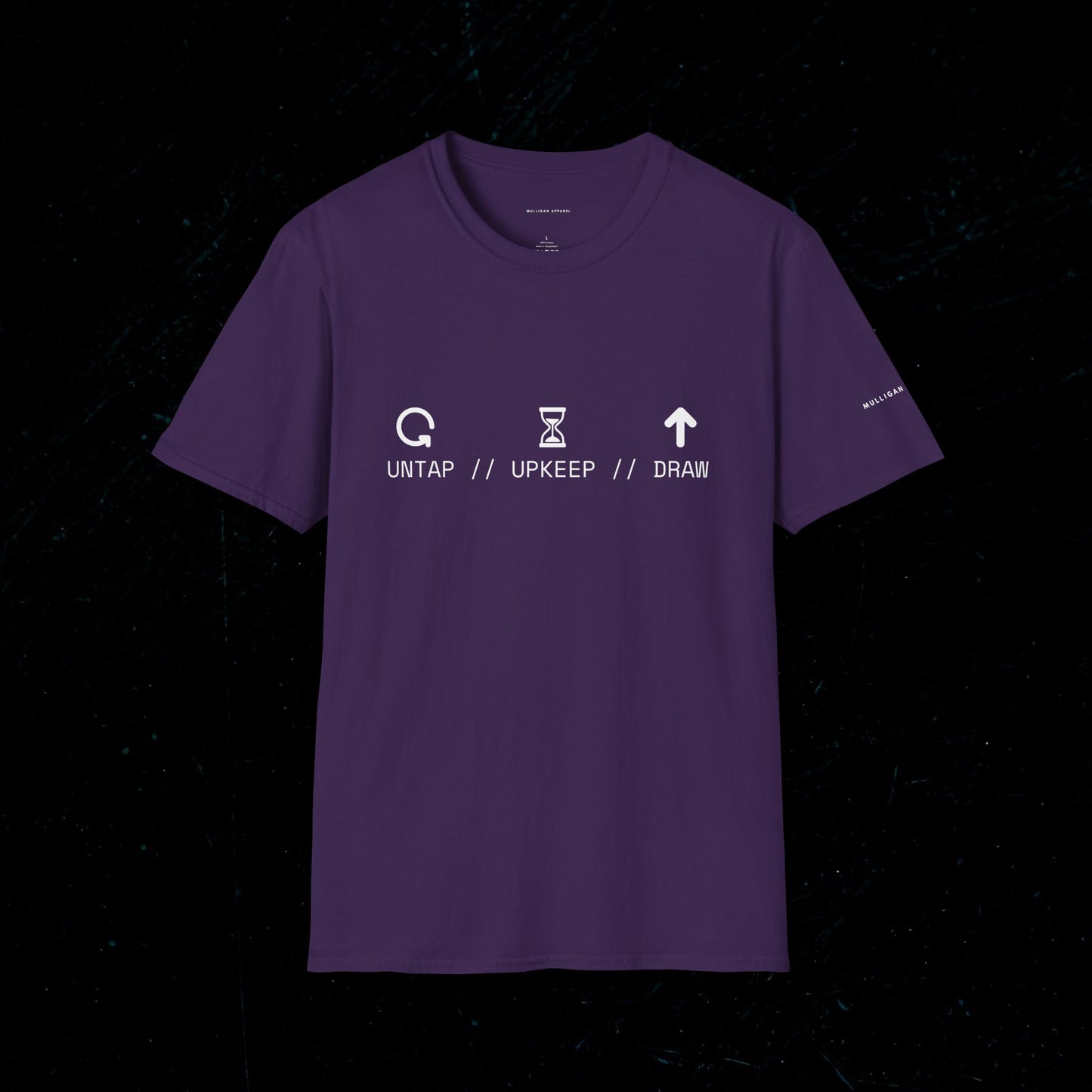 T-Shirt — 'Untap // Upkeep // Draw' Magic: The Gathering Inspired Gamer Tee
