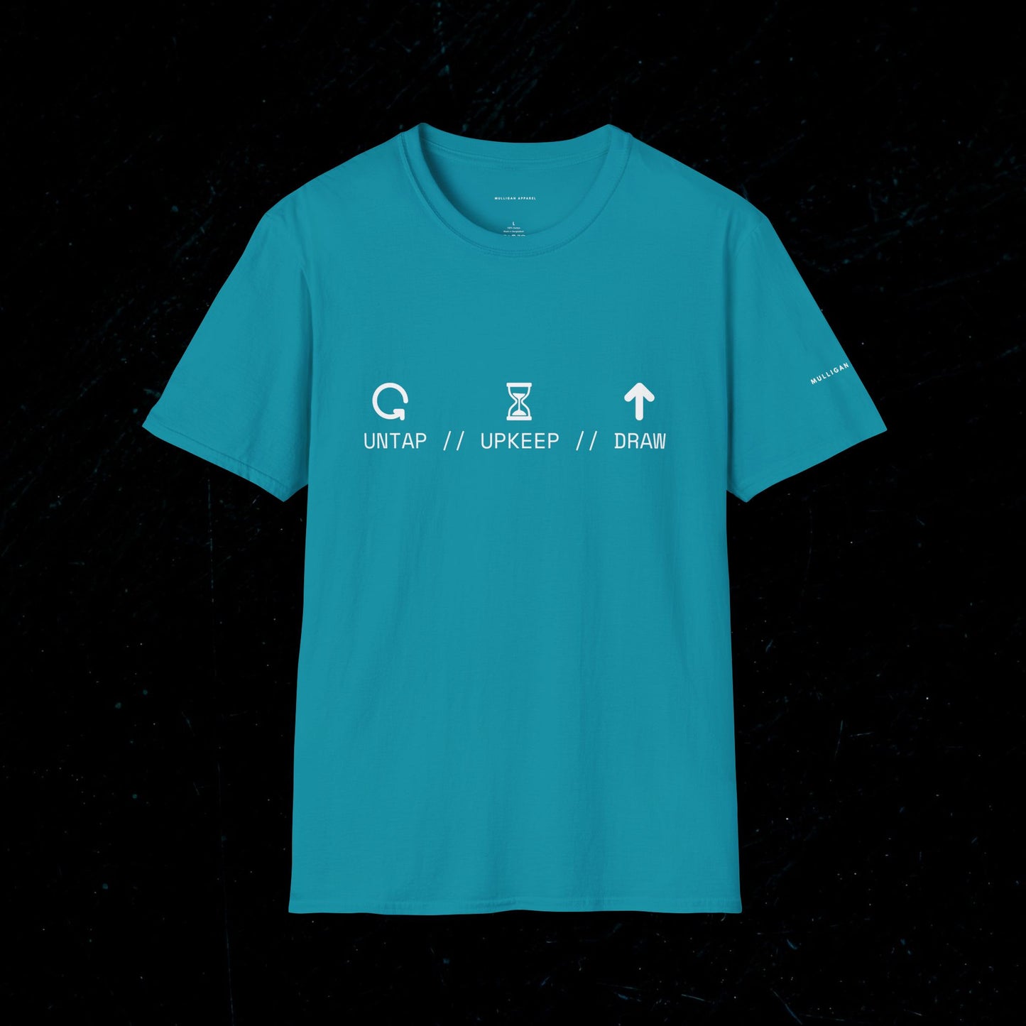 T-Shirt — 'Untap // Upkeep // Draw' Magic: The Gathering Inspired Gamer Tee