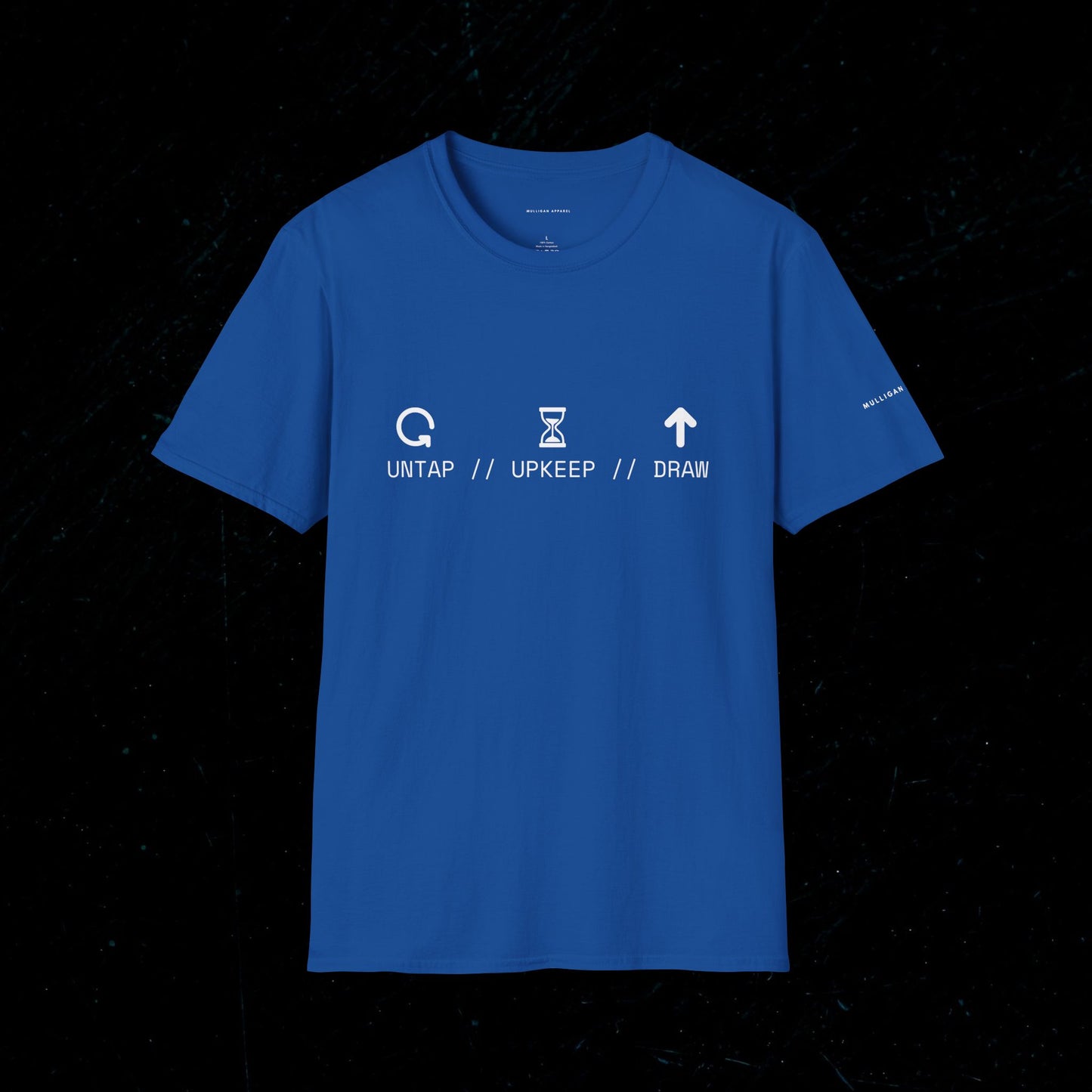 T-Shirt — 'Untap // Upkeep // Draw' Magic: The Gathering Inspired Gamer Tee