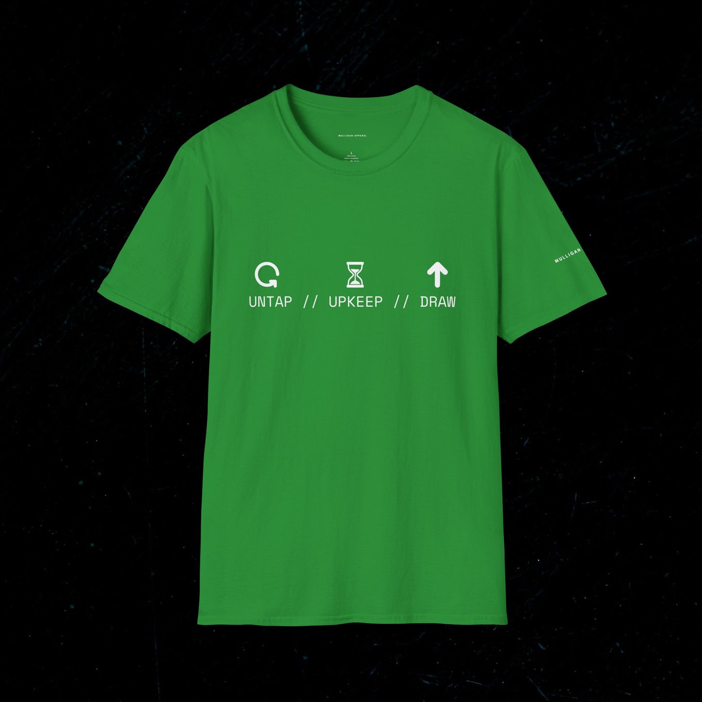 T-Shirt — 'Untap // Upkeep // Draw' Magic: The Gathering Inspired Gamer Tee