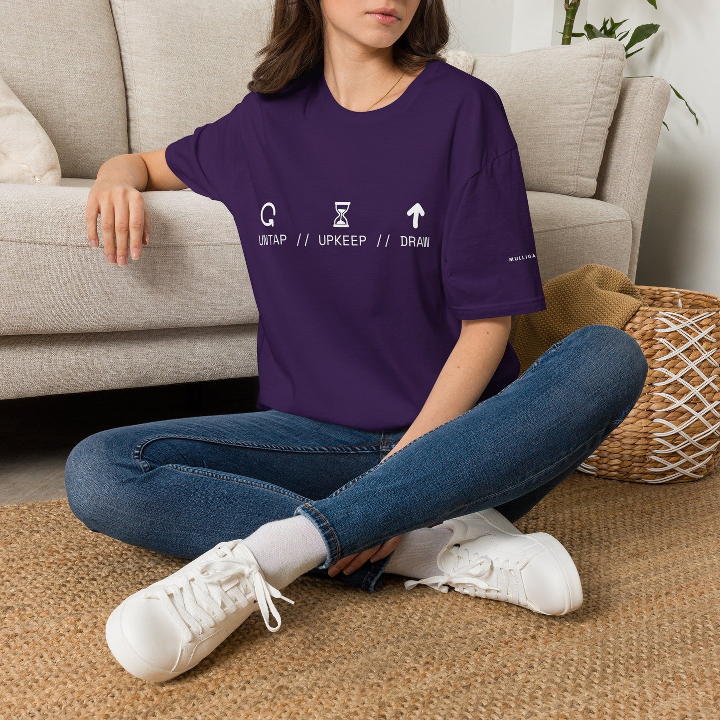 T-Shirt — 'Untap // Upkeep // Draw' Magic: The Gathering Inspired Gamer Tee