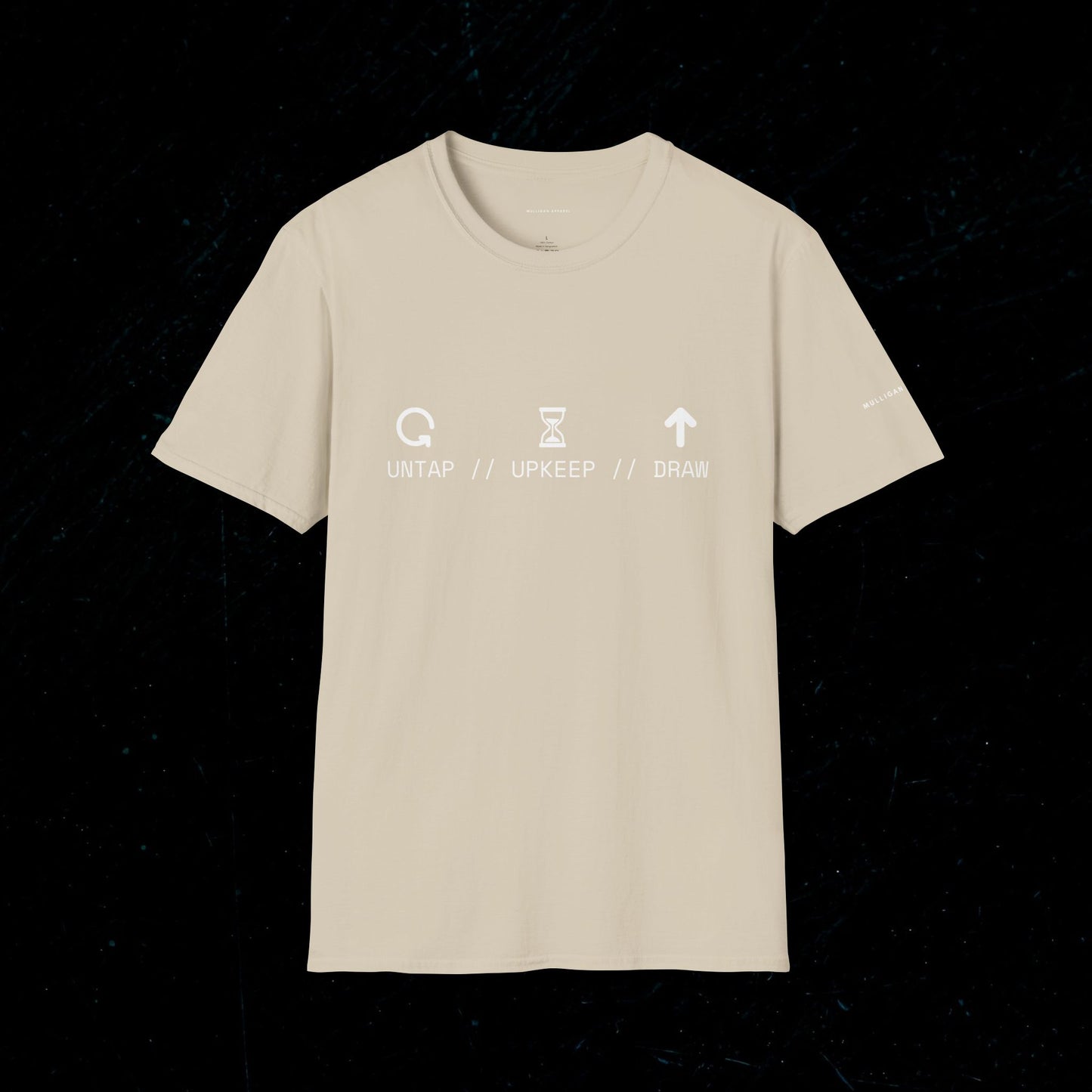 T-Shirt — 'Untap // Upkeep // Draw' Magic: The Gathering Inspired Gamer Tee