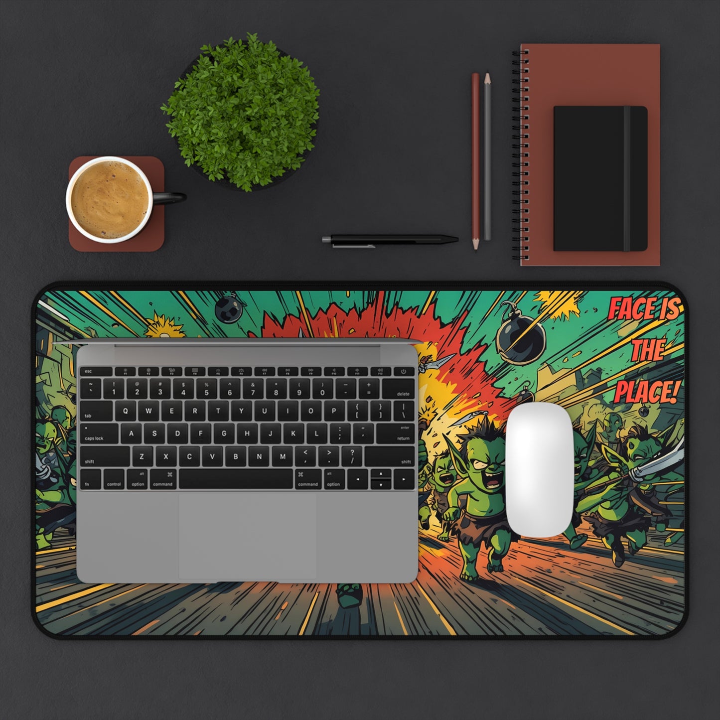 "Face is the Place" - Playmat / Desk Mat Aggro Goblins Edition